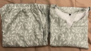 Green Floral Print Co ord Set