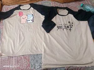 COMBO OF 2 Cute Graphic T-Shirts Set