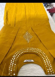 Yellow Embroidered Kurta Set with Dupatta