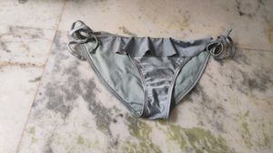 Satin Ruffle Bikini Bottom
