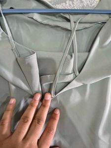 Trendy Sage Green Strappy Summer Top NEW