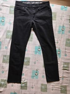 Black Denim Jeans, 100%dark jeans