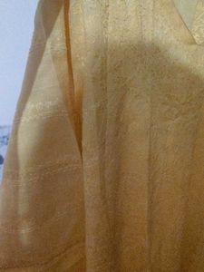 Mango Yellow Chikankari Kurta