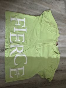 Lime Green "FIERCE" Graphic T-Shirt