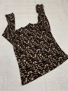 Women Tiger Print Top