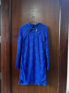 Royal Blue Lace Dress
