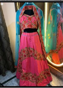 Beautiful Pink Embroidered Lehenga Choli designer