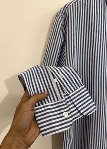 Men's Striped Button-Down Shirt