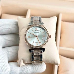 Fossil Women's Rose Gold Watch with Diamonds