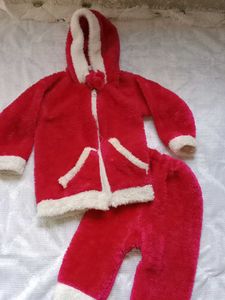 Cozy Dark Pink Baby Outfit (Santacloze) ☃️❄️
