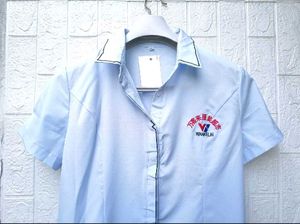 New with tag Cute Light Blue Collared Shirt