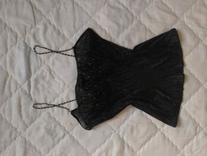 Sparkly Black Camisole Top