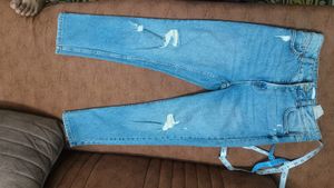 Light Wash Distressed Denim Jeans