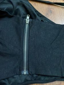 Black Halter Neck Crop Top