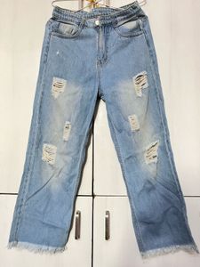 Ripped Light Wash Jeans