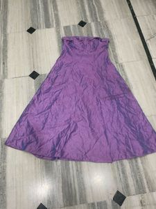 Elegant Lilac Halter Neck Dress