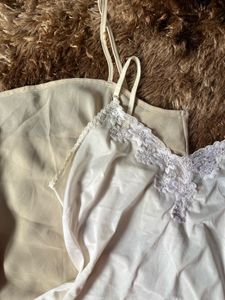 Lace Trim Camisole Set
