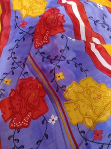 Vibrant Floral Print  saree