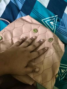 Chic Quilted Pink Backpack
