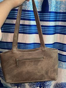 Stylish Taupe Shoulder Bag