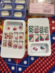 set of total 4 boxes fake nail