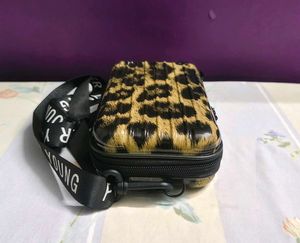 🐆 Leopard Mini Suitcase Crossbody Bag 🐆