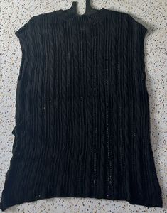Black Knit Tank Top