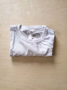 Kids White Cotton T-Shirt – Cute Baby Krishna Grap