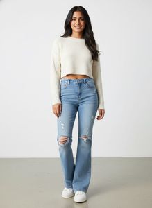 Distressed Flare Jeans