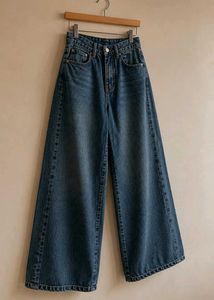 New Wide Leg Denim Jeans