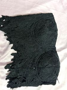 Black Lace Bralette corset
