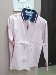 Tommy Hilfiger Men's Pink Oxford Shirt