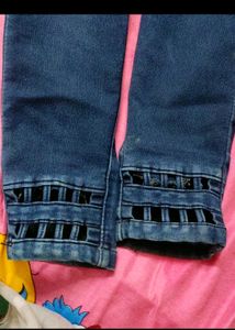 45.Navy Blue Jeans|coins |Skinny |Partywear|summer