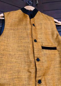 Men's Stylish Yellow Nehru Jacket