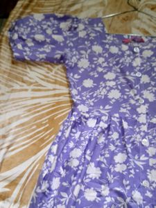 Purple Floral Dress