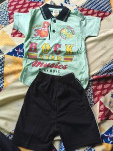 Cute Blue Keys Kids Wear Set