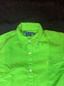 Ralph Lauren Lime Green Button-Up Shirt