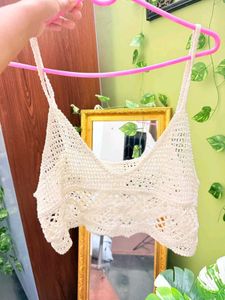 pinteresty beach perfect Crochet Bralette Top🤍