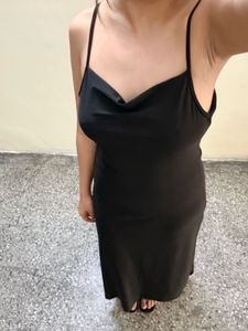 Elegant Black Slip Dress