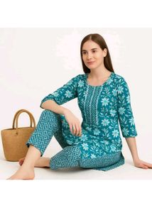 Floral Print Kurta Set