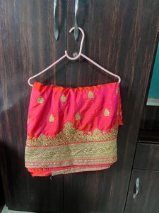 Heavy Fancy Designer Rani Pink Saree