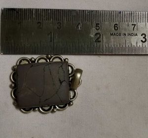 Unique Square howlite Stone Pendant Necklace