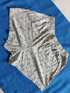 Cute Heart Print Pajama Shorts