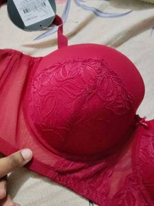 Solid Padded Full Cup Underwired Balconette Bra