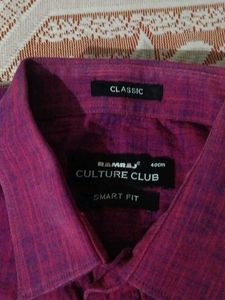Men's Classic Fit Purple Shirt