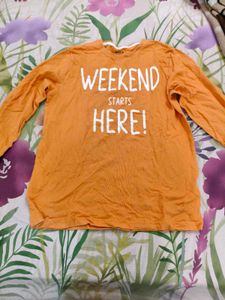 Orange Graphic T-Shirt