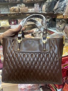 Stylish Textured Tote Handbag