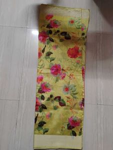 Vibrant Floral Print Saree