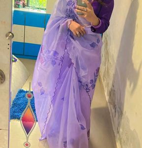 Elegant Lavender Saree