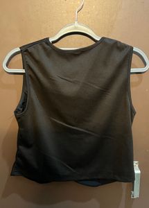 Chic Brown Sleeveless Vest Top
